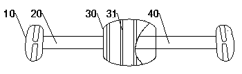 Complementary type vehicle front door crashproof rod