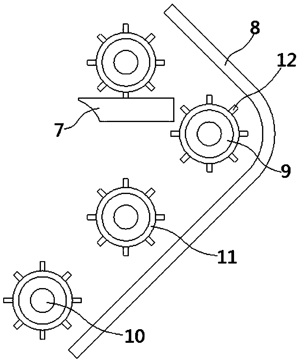 Overturning and flattening device for image recognition ready-made clothes damage detection