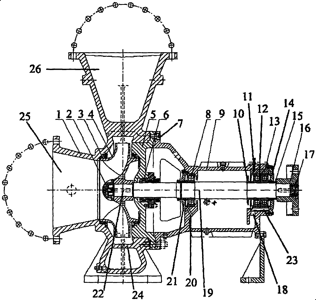 Component cooling water pump for nuclear power plant