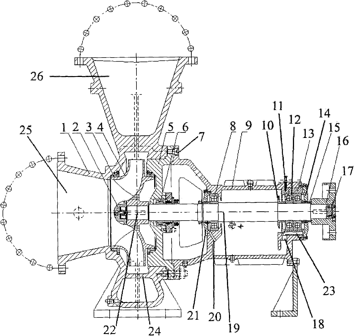 Component cooling water pump for nuclear power plant