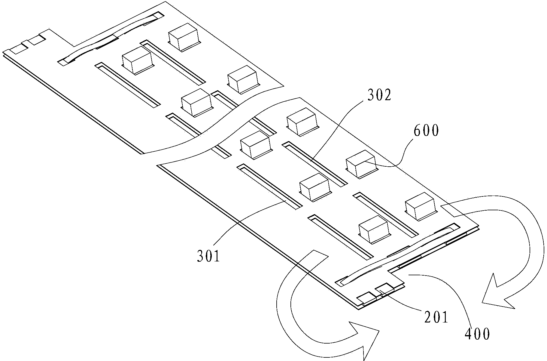 Flexible circuit board, flexible LED lamp bar and manufacturing method of flexible LED lamp bar