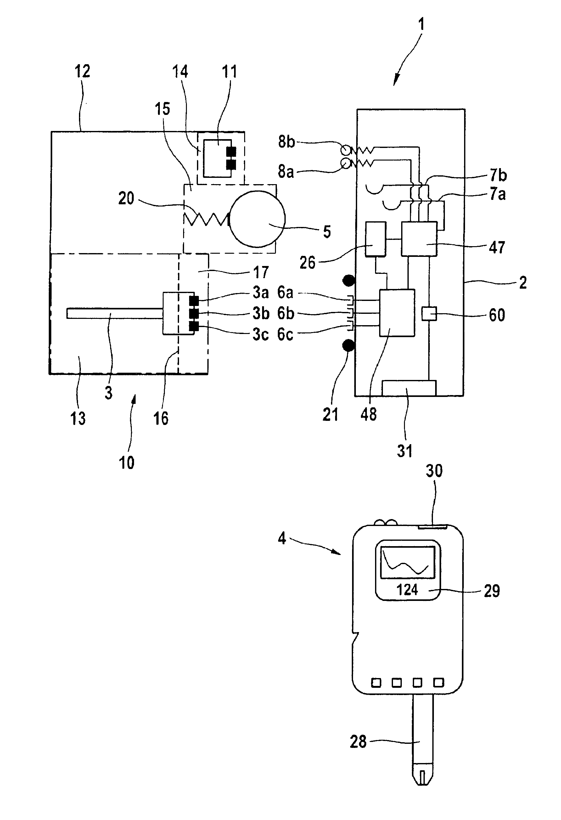 System for in-vivo measurement of an analyte concentration