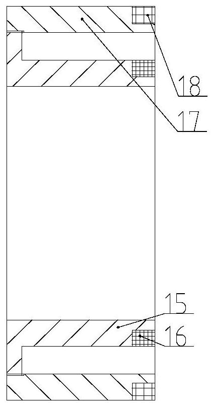 Single-layer magnetic pole electromagnetic actuator with double windings