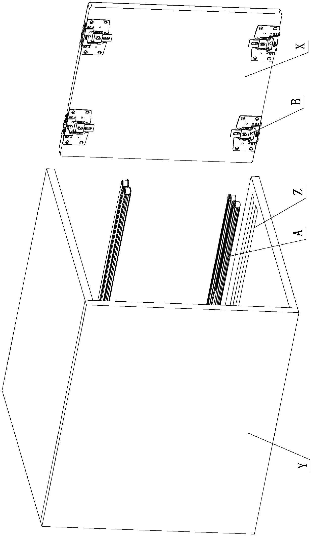 A kind of furniture mute buffer structure