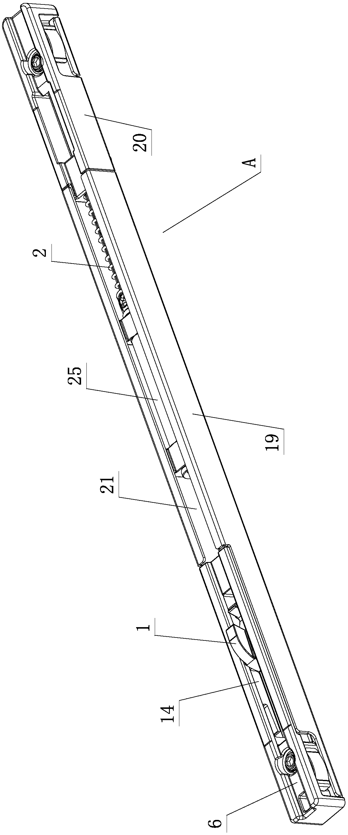 A kind of furniture mute buffer structure