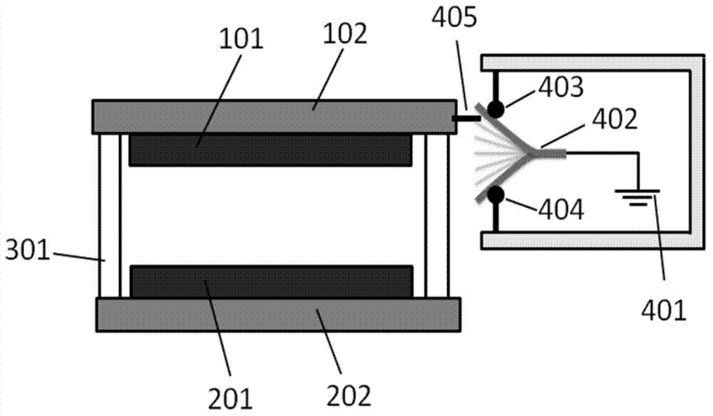 Vibration switch type friction generator and friction generating method