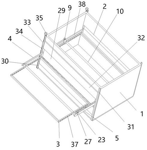 Aluminium profile spraying box capable of working continuously