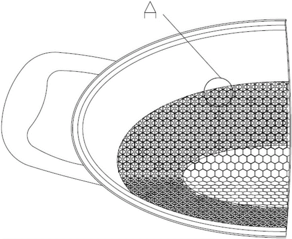 Honeycomb coating non-stick marmite