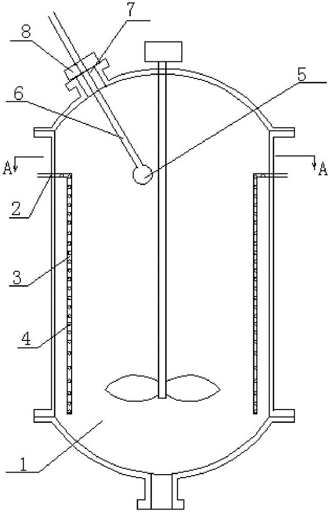 Reaction kettle of which inner part is convenient to clean