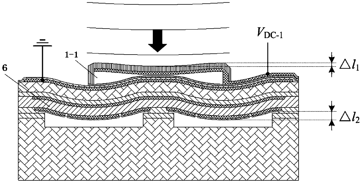 Piezoelectric emission capacitor sensing high-performance MUT unit and preparation method thereof