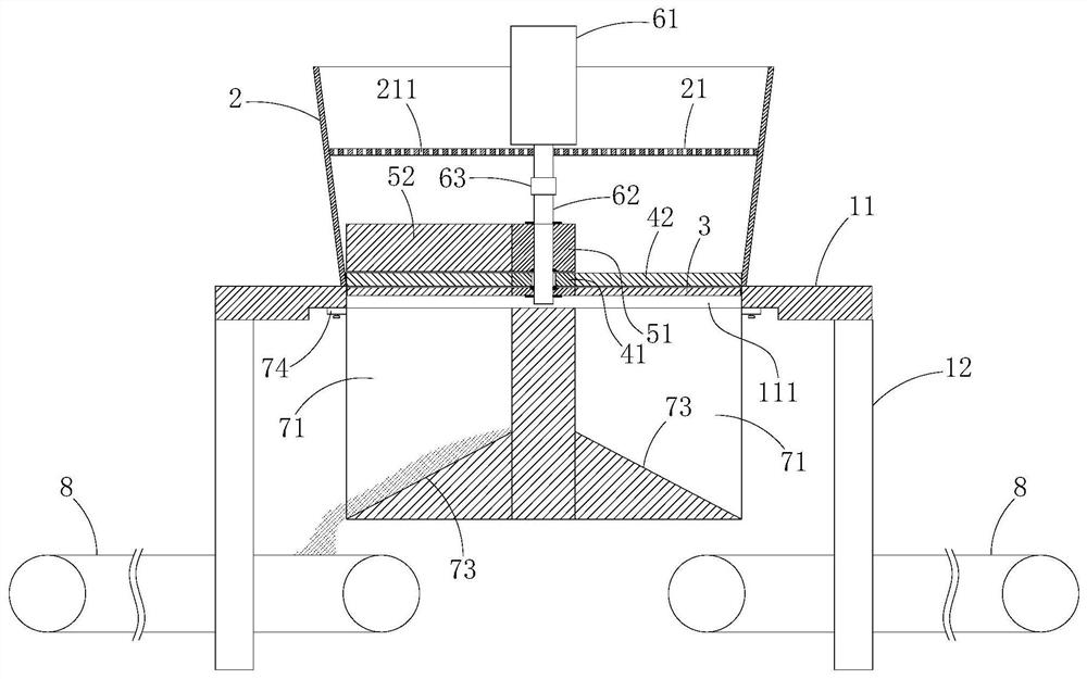 A distributing device for pharmaceutical packaging