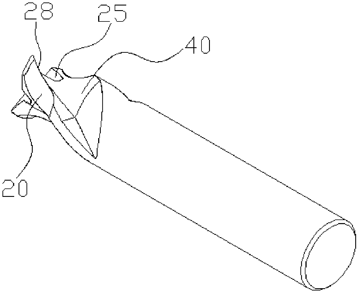 A shape forming knife