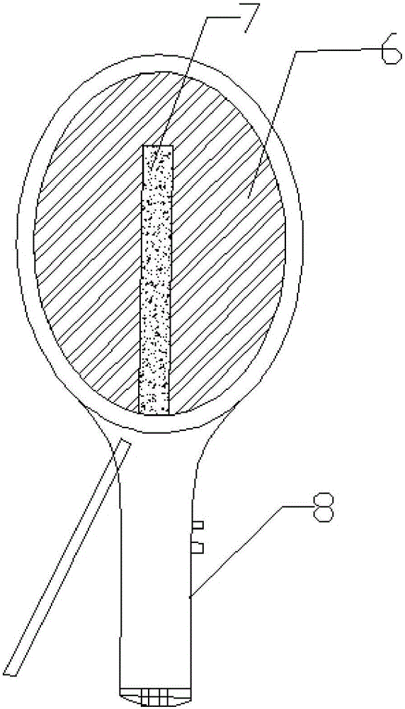 Electronic mosquito eradication racket