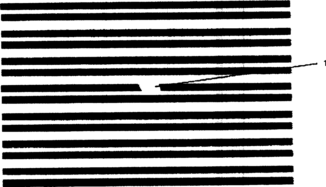 Method for repairing plasma display screen wire break electrode