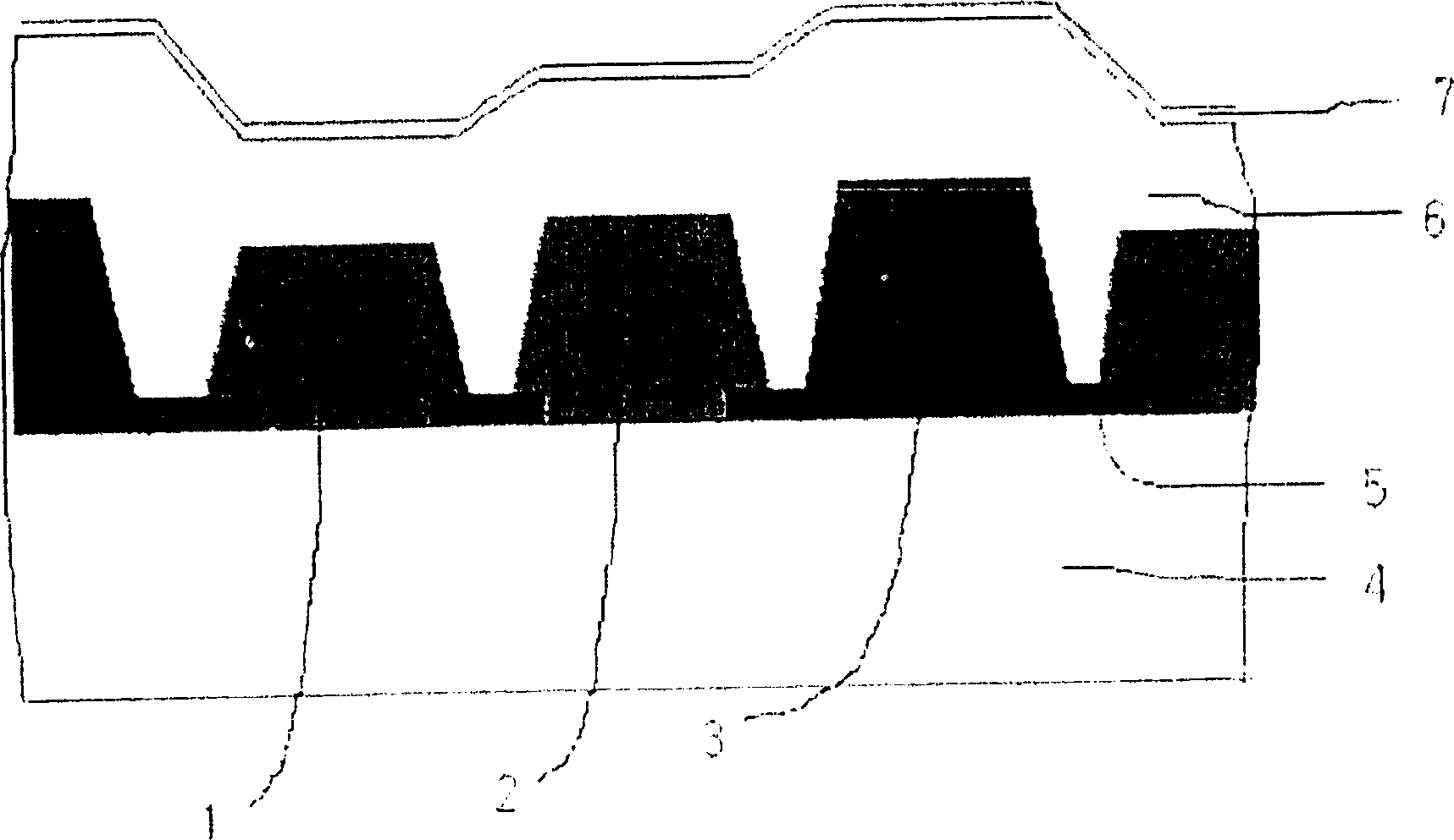 Colour filter of liquid crystal display and liquid crystal display using said colour filter