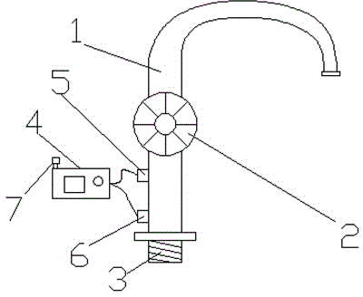 Special faucet for water quality monitoring