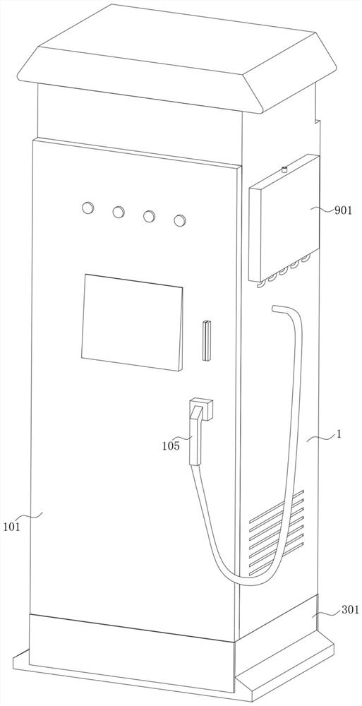 Emergency protection circuit device and method for charging pile based on Internet of Things