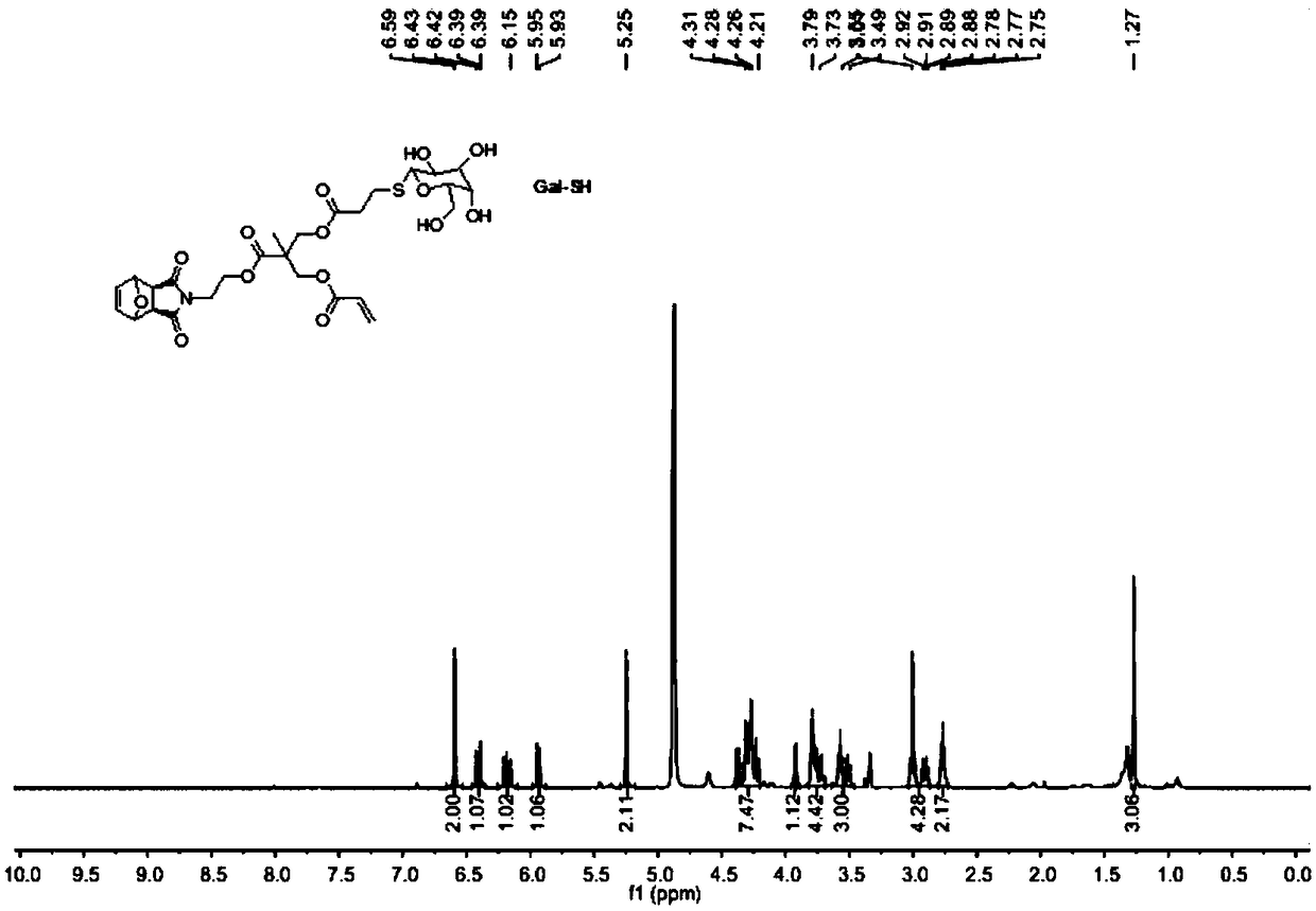 Method for preparing glycopolymer through combination of ROMP polymerization and mercapto-alkene addition reaction