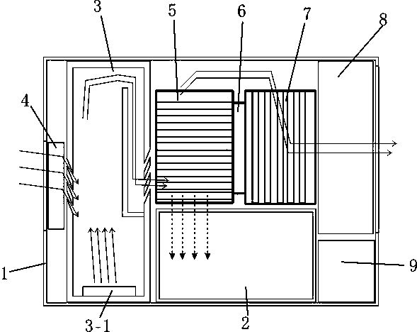 Method and apparatus used for cleaning air with water