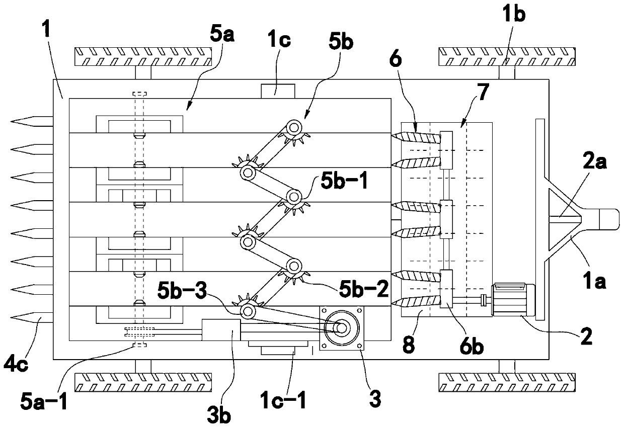 Garlic sprout mechanized harvesting device