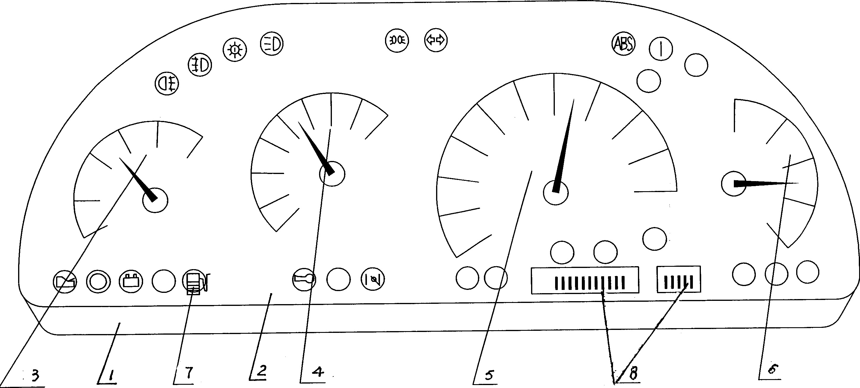 Controller local network bus and electronic assembled instrument set of vehicle and data processing mode