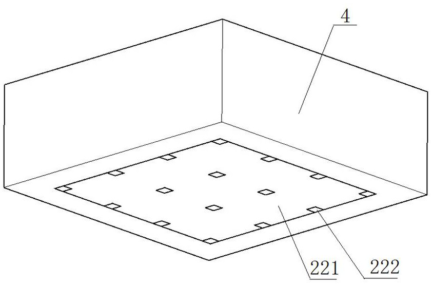 Sound absorption and vibration reduction floating floor ground structure for theater and construction method thereof