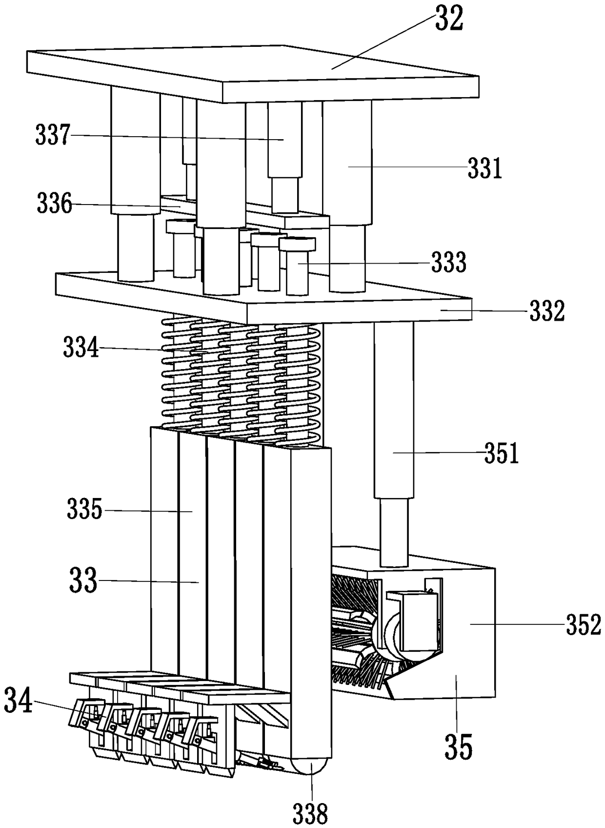 Ground leveling frame used for house building construction