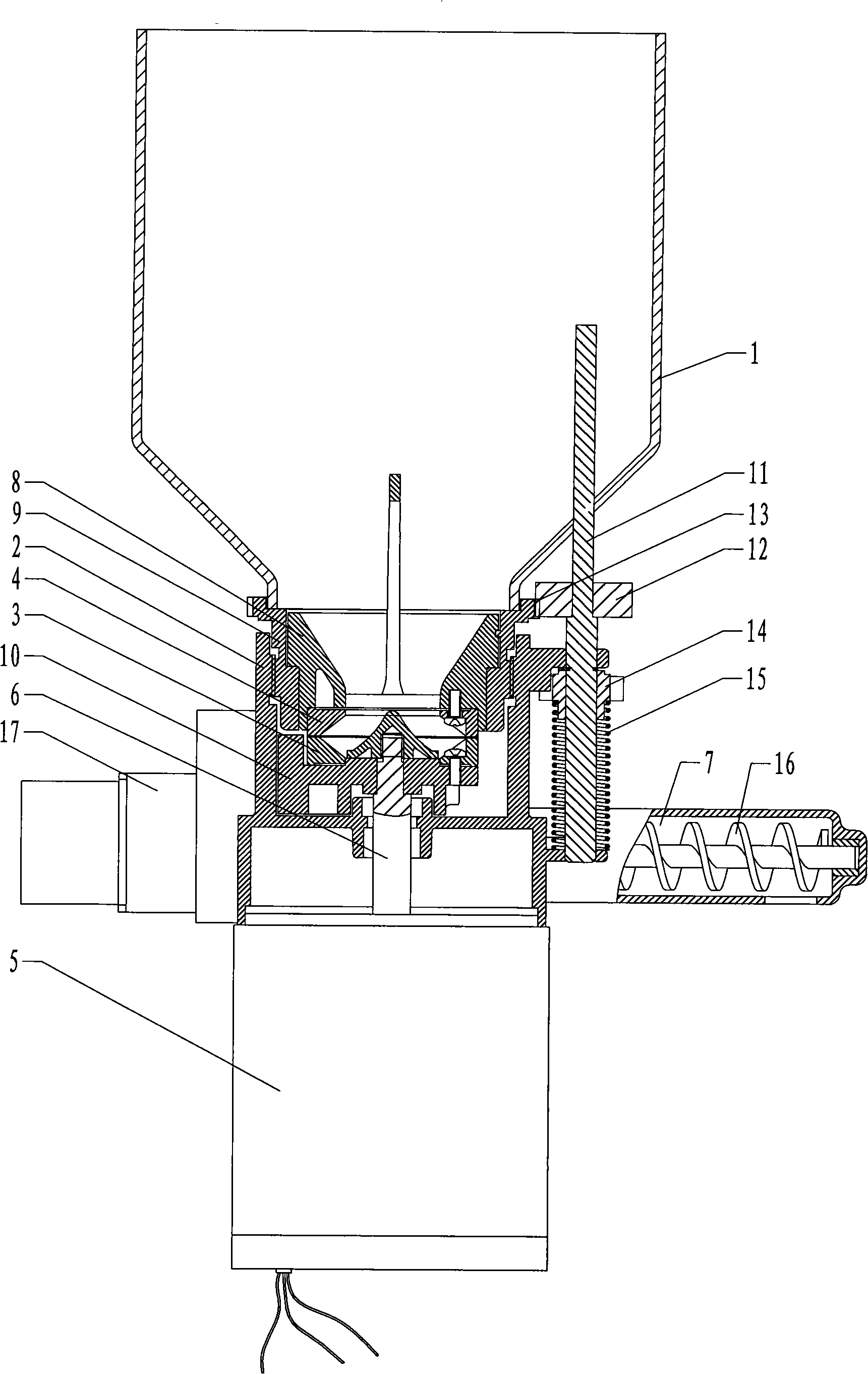 Grinding mechanism of coffee-making machine