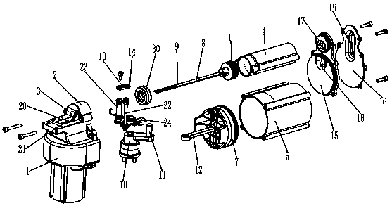 Locking device on firing pin of double-air-cylinder electric nail gun