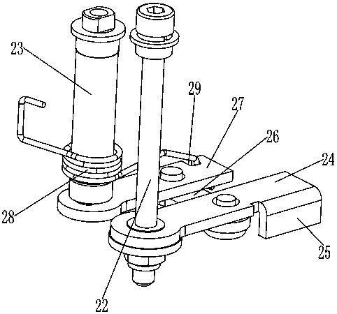 Locking device on firing pin of double-air-cylinder electric nail gun