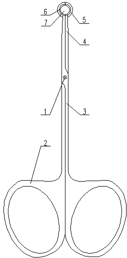 Blood vessel fixing and knotting tongs