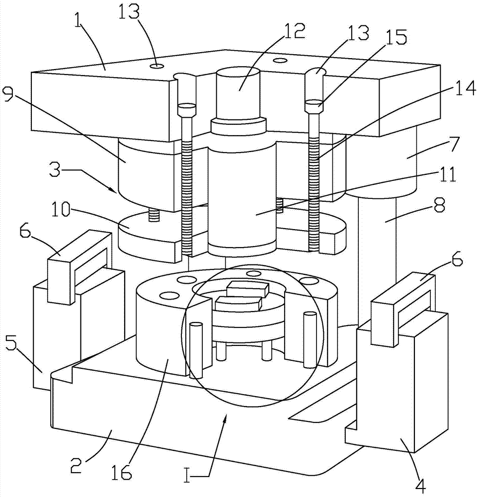 Silicon steel sheet punching machine for production of fan motor rotor