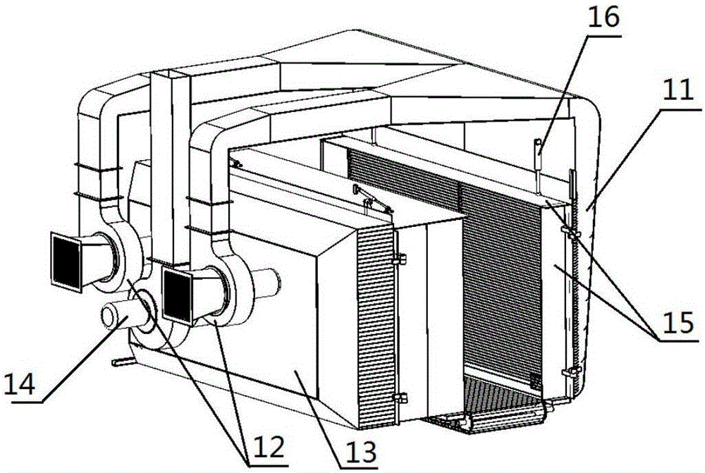 Tunnel device of gumming purification of aramid paper honeycomb