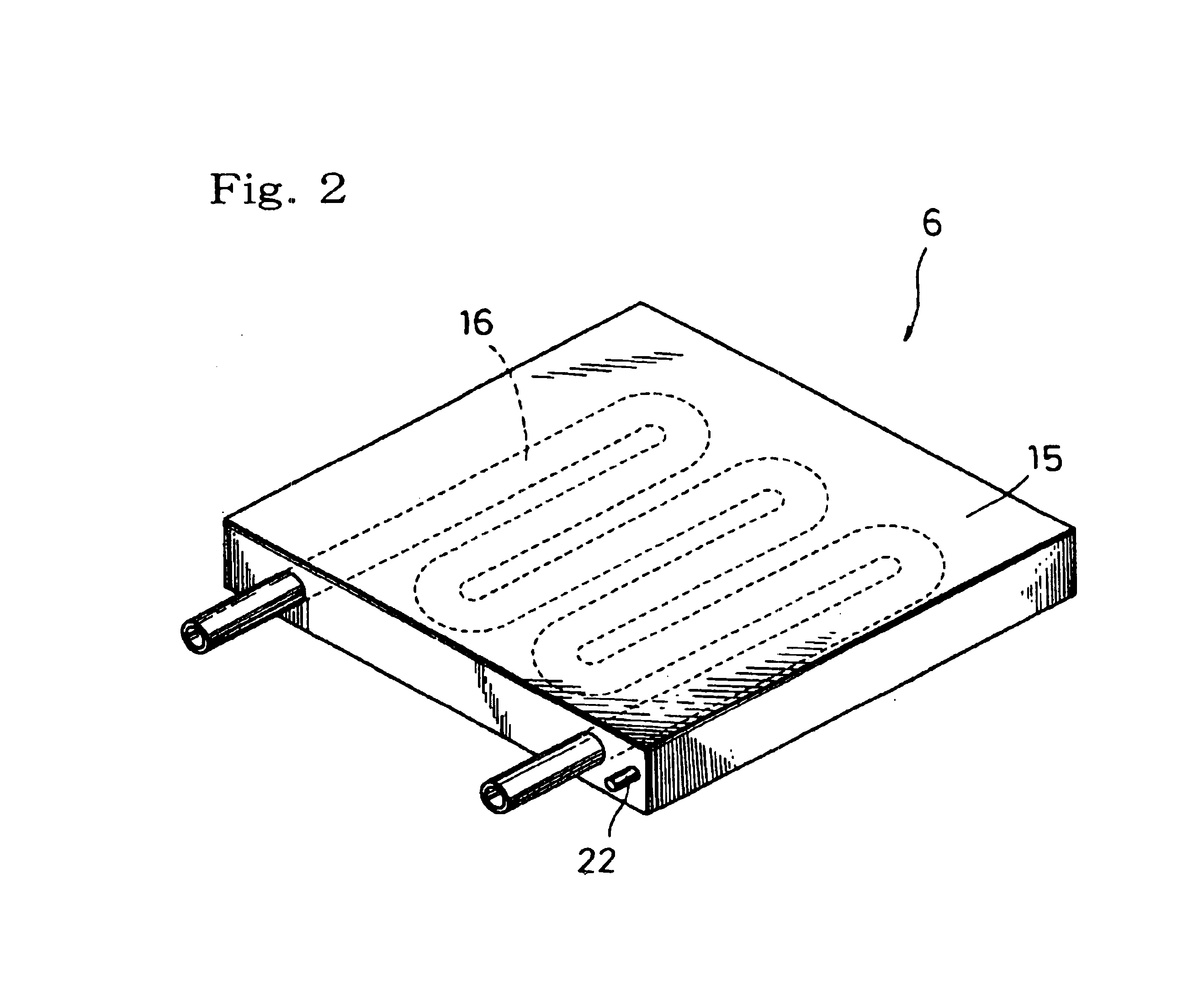 Cooling apparatus and a thermostat with the apparatus installed therein