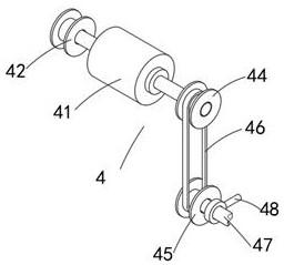 Discharging device for cellulose acetate processing reaction kettle