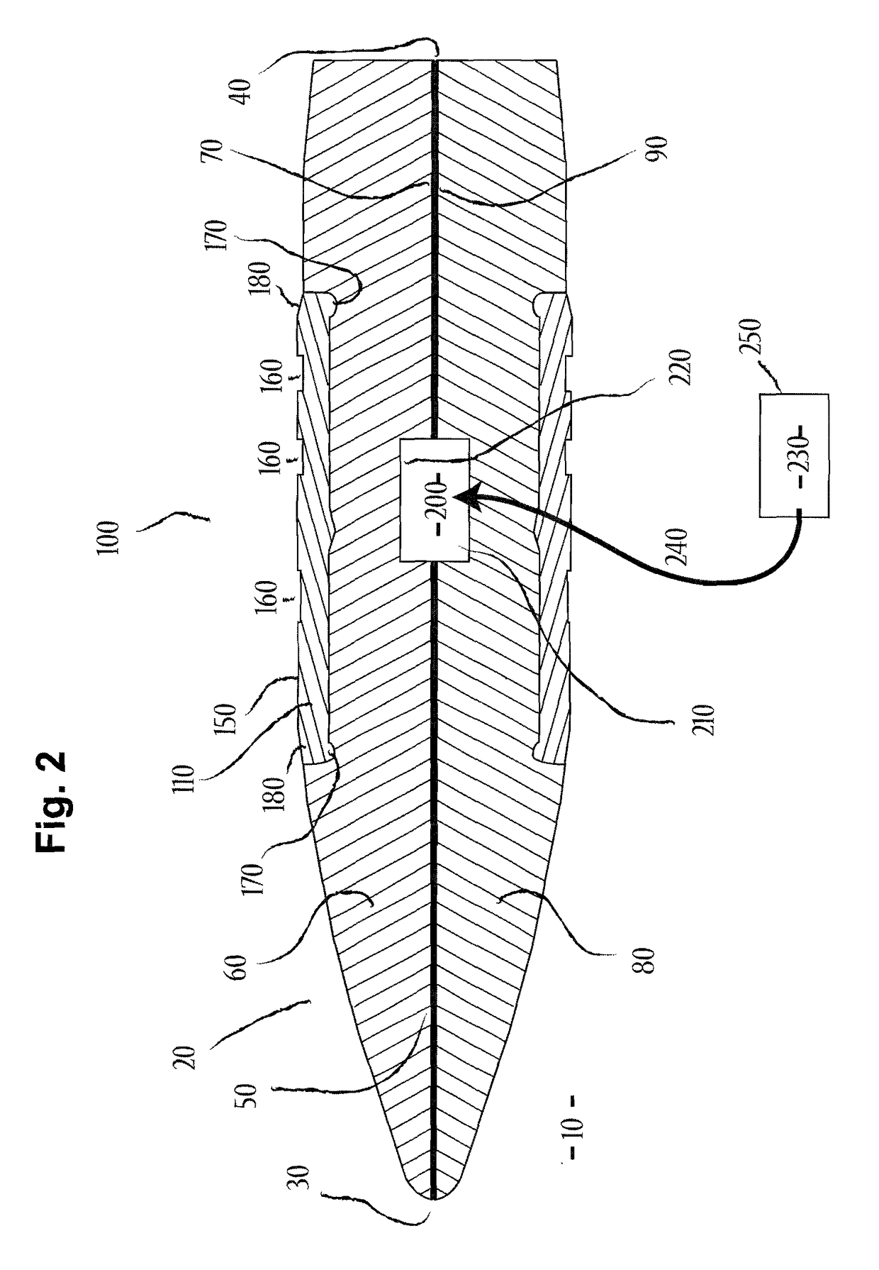 Longitudinally sectioned firearms projectiles