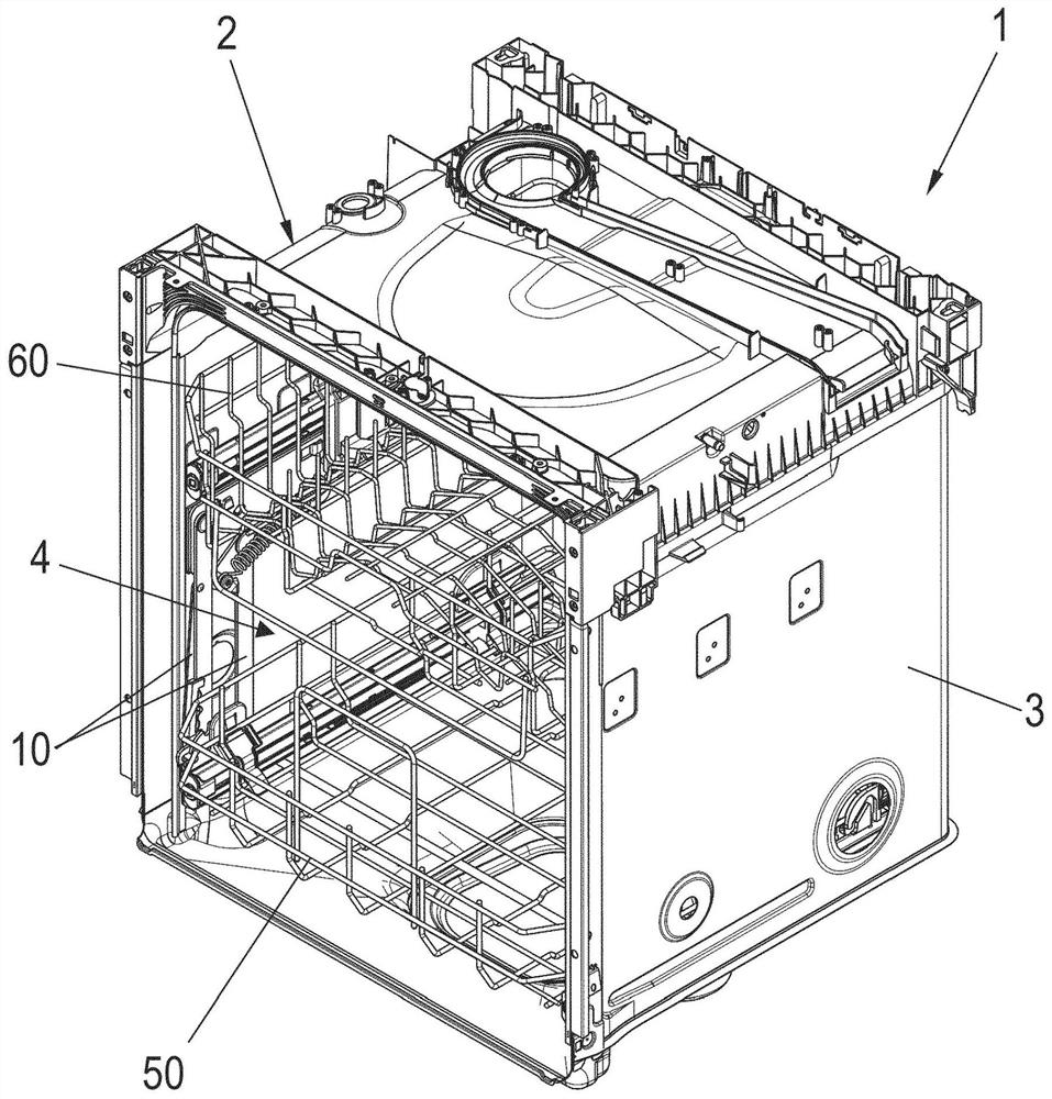 Sliding pivot mechanism of shelf for furniture or household appliance and furniture or household appliance having the sliding pivot mechanism