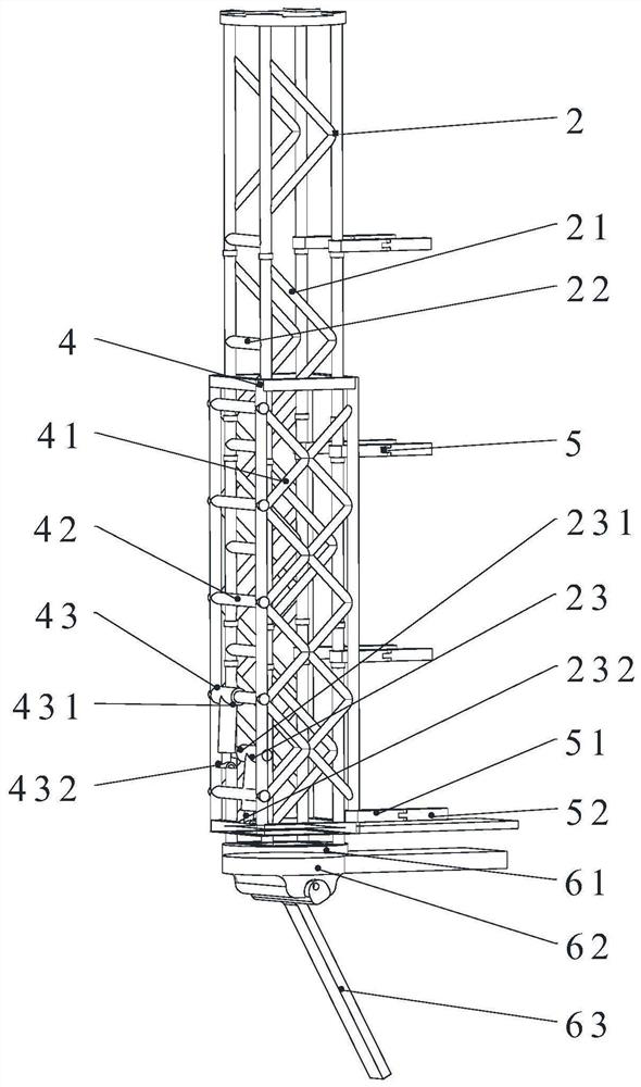 Overall lifting automatic building construction platform