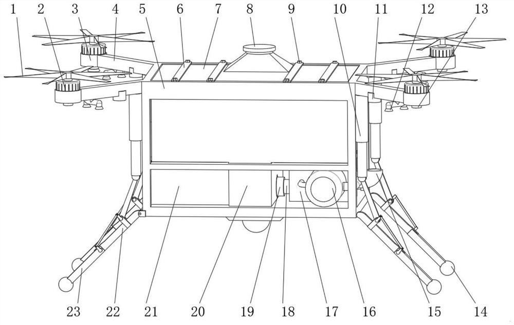 Anti-falling plant protection unmanned aerial vehicle