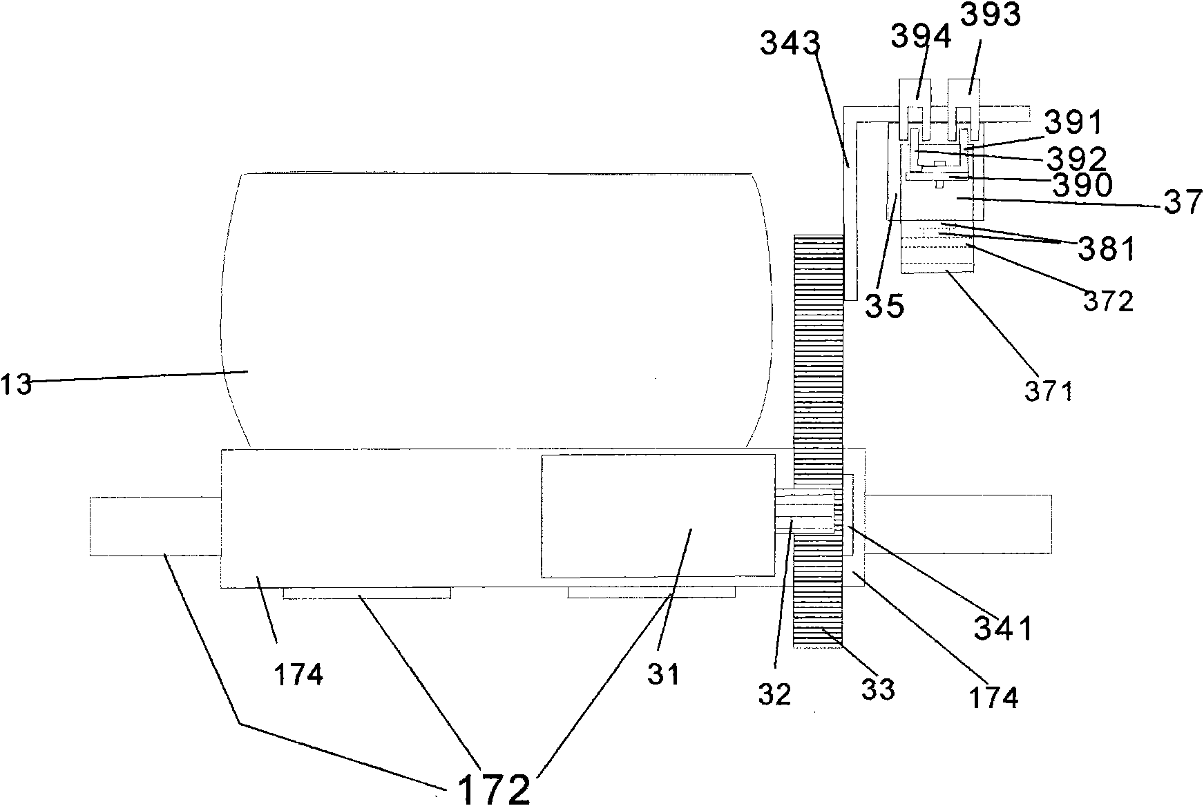 Automatic needle-turning and loop-transferring flat machine