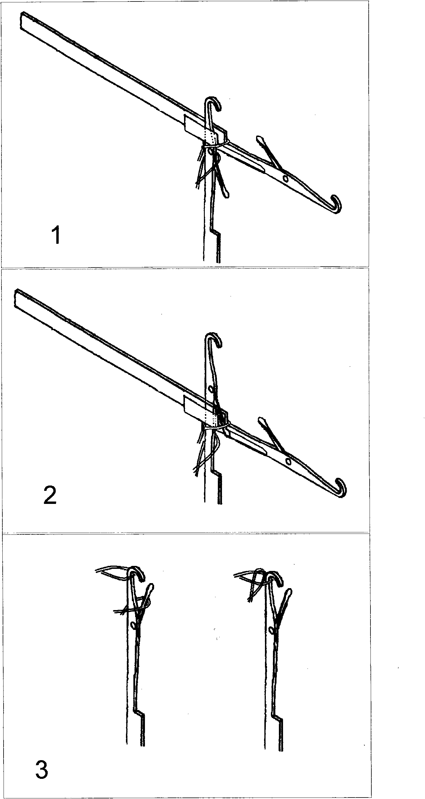 Automatic needle-turning and loop-transferring flat machine