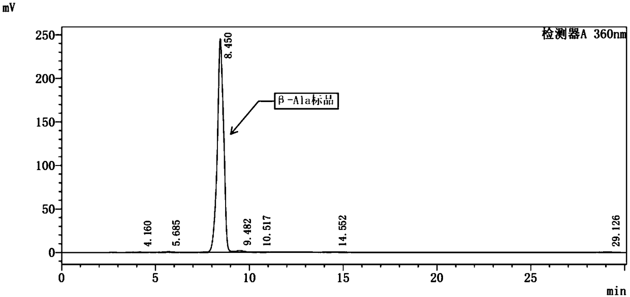 Method for producing beta-alanine and D-aspartic acid through conversion with biological enzyme method