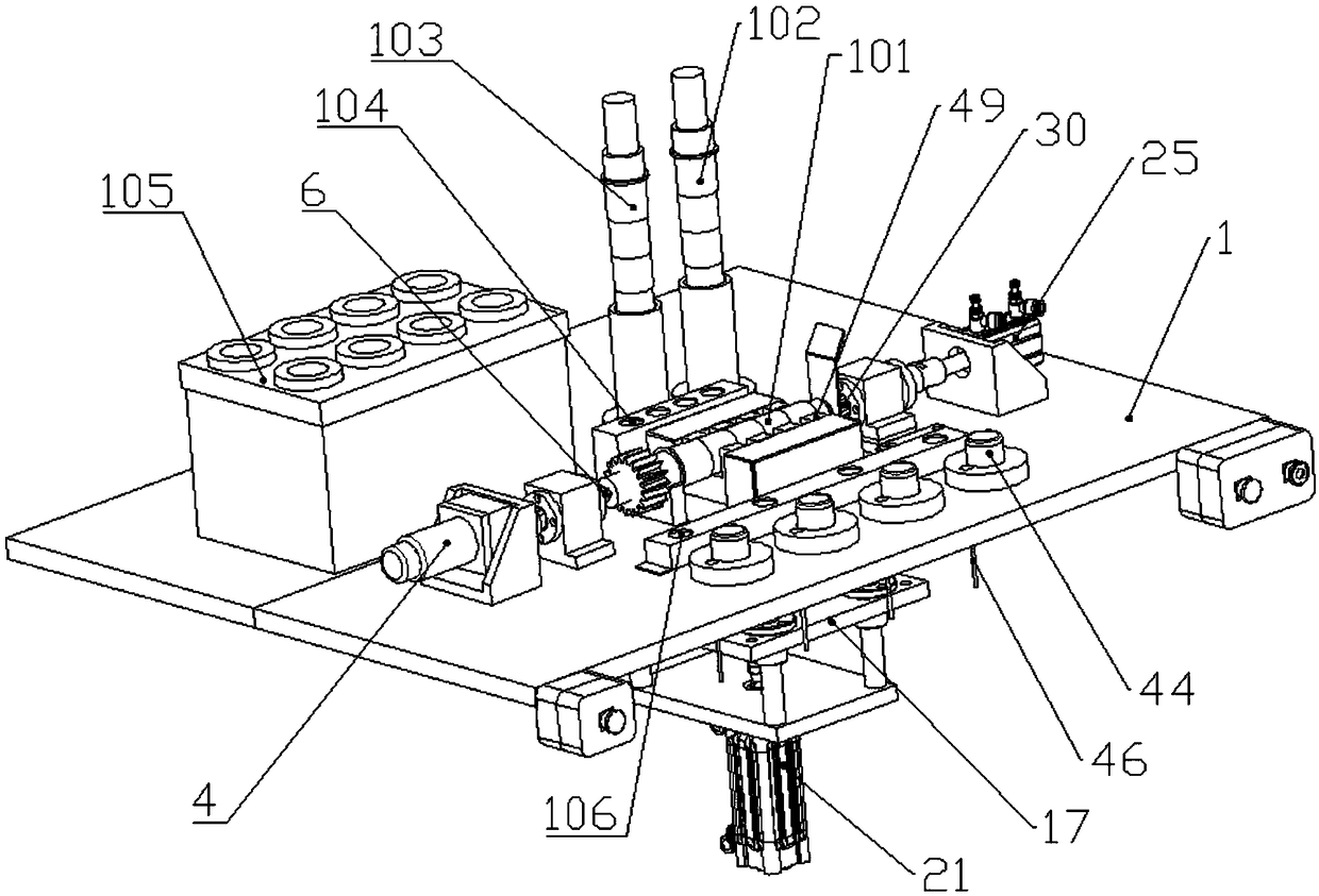 Comprehensive test tool for outer diameter of stepped shaft and inner hole of gear