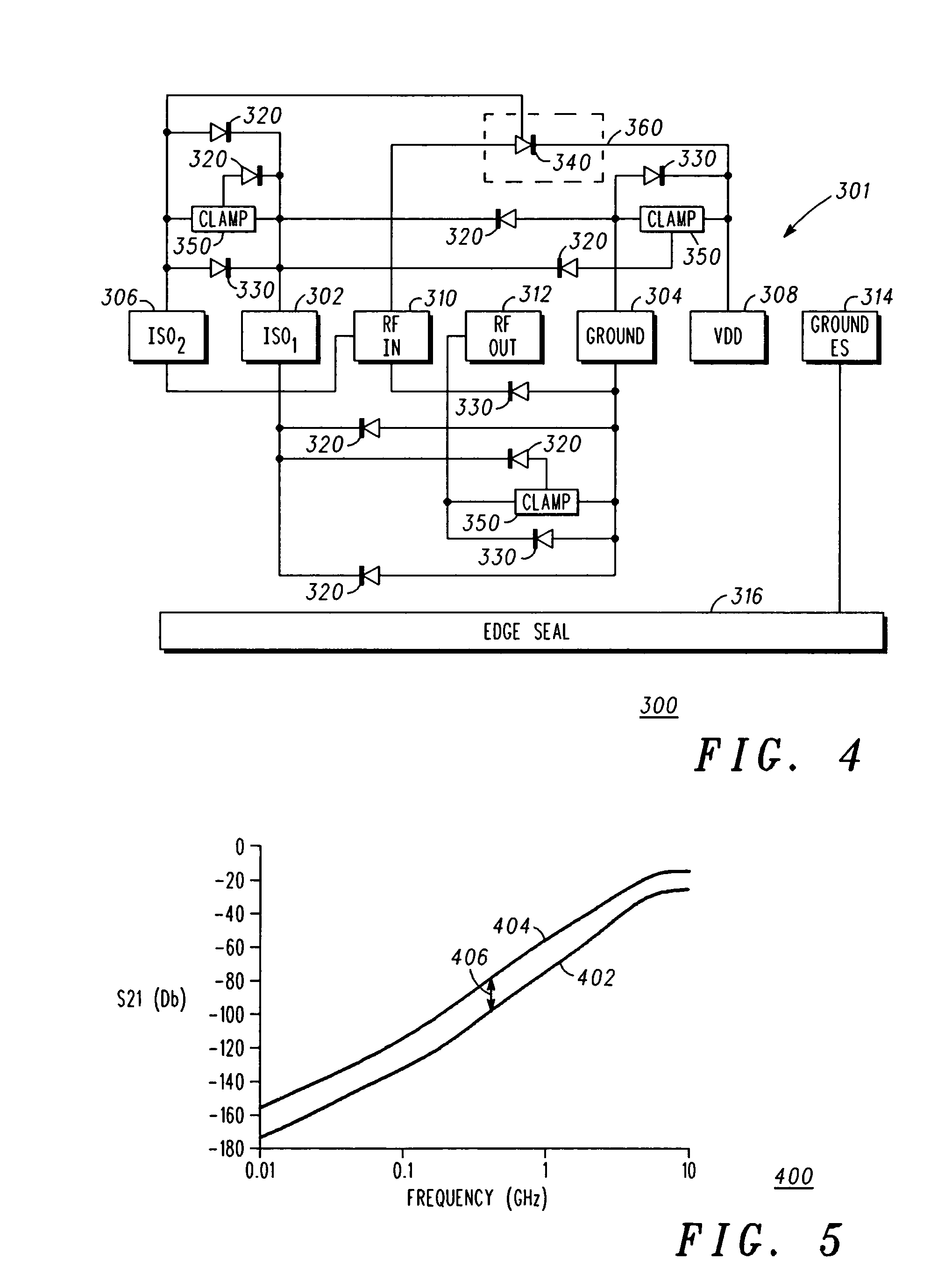 Integrated circuit with improved signal noise isolation and method for improving signal noise isolation