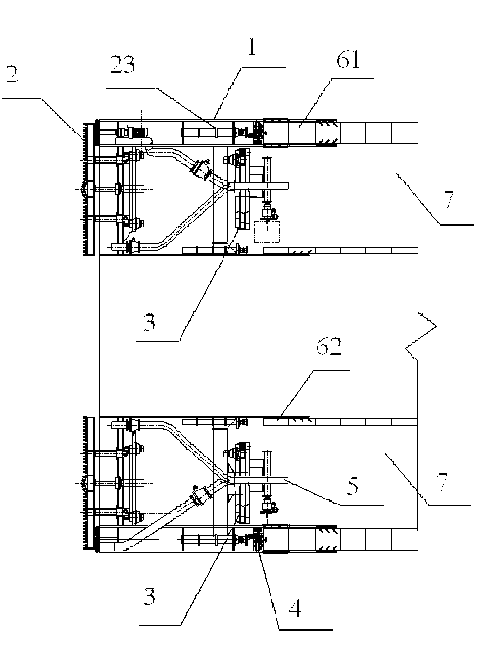 Annular shield machine and tunnel construction method