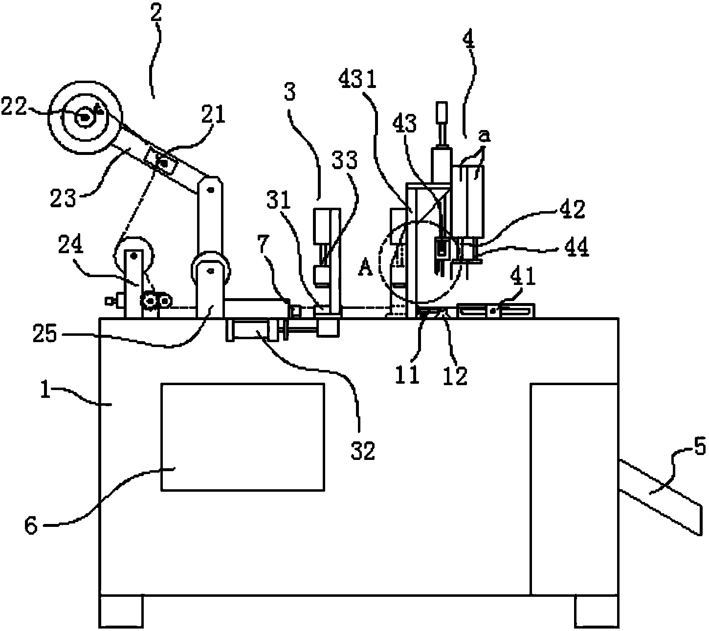 Fully-automatic rope head welding device