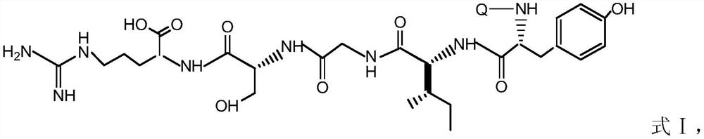 A kind of pentapeptide modified rhodamine b compound and its preparation method and application