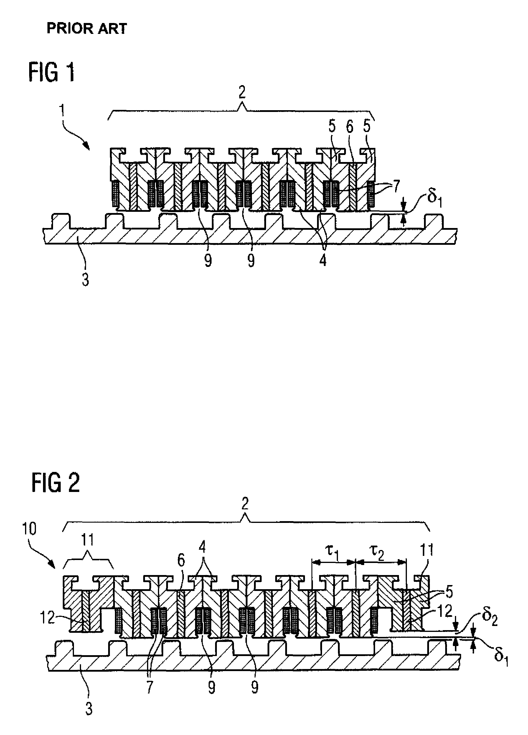 Primary part and linear electrical machine with force ripple compensation