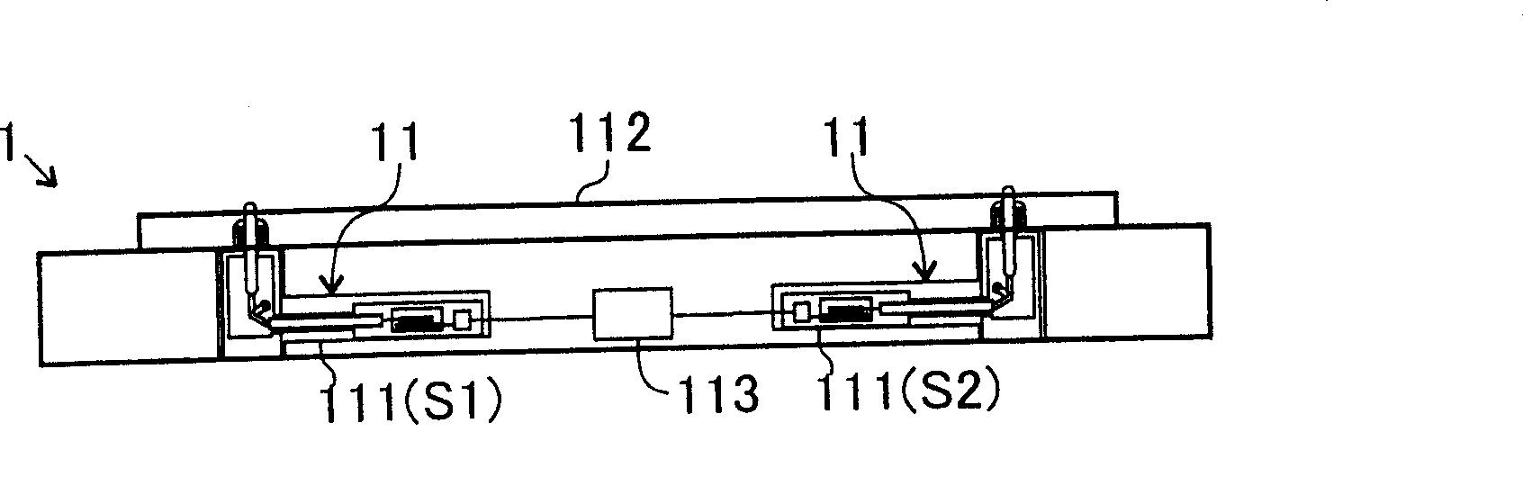 Board for measuring parallelism between surfaces of upper and lower surface plates, system for measuring parallelism between surfaces of upper and lower surface plates, and method for adjusting distan