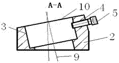 A jig for processing an inner spherical 8-shaped oil groove of a joint bearing and its production and use method